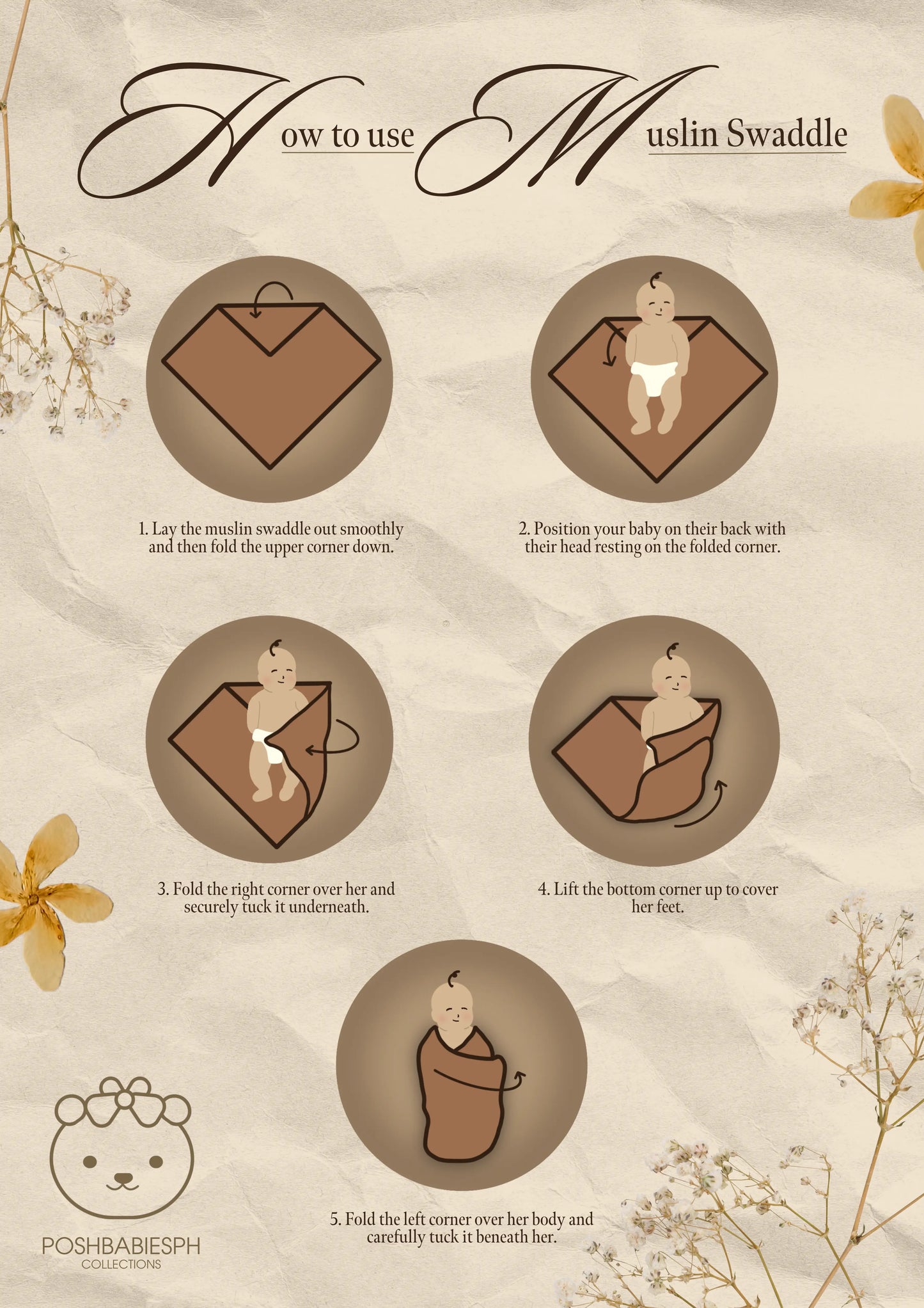 Premium Bamboo Muslin Swaddle