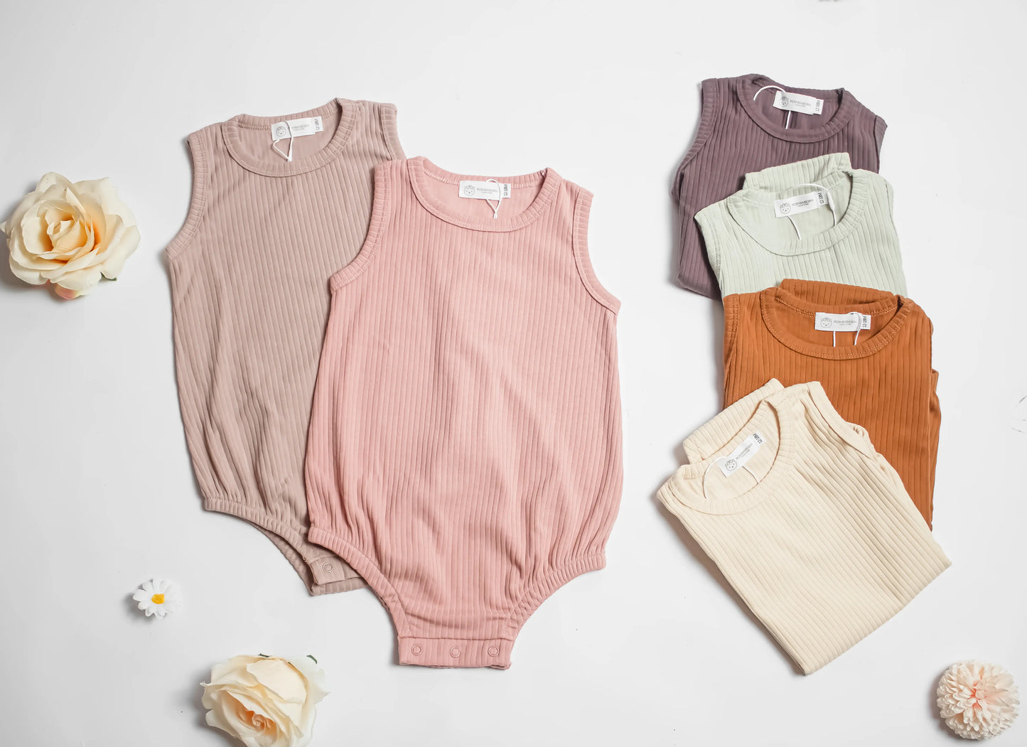 Organic Cotton Sleeveless / Sando Onesies Bodysuit
