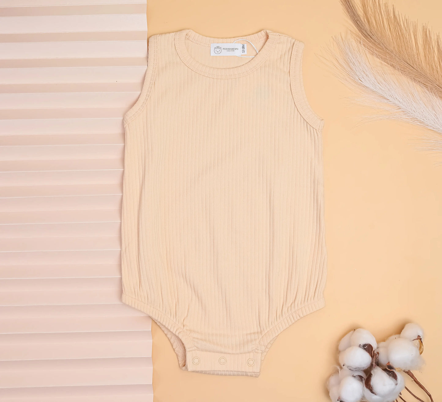 Organic Cotton Sleeveless / Sando Onesies Bodysuit