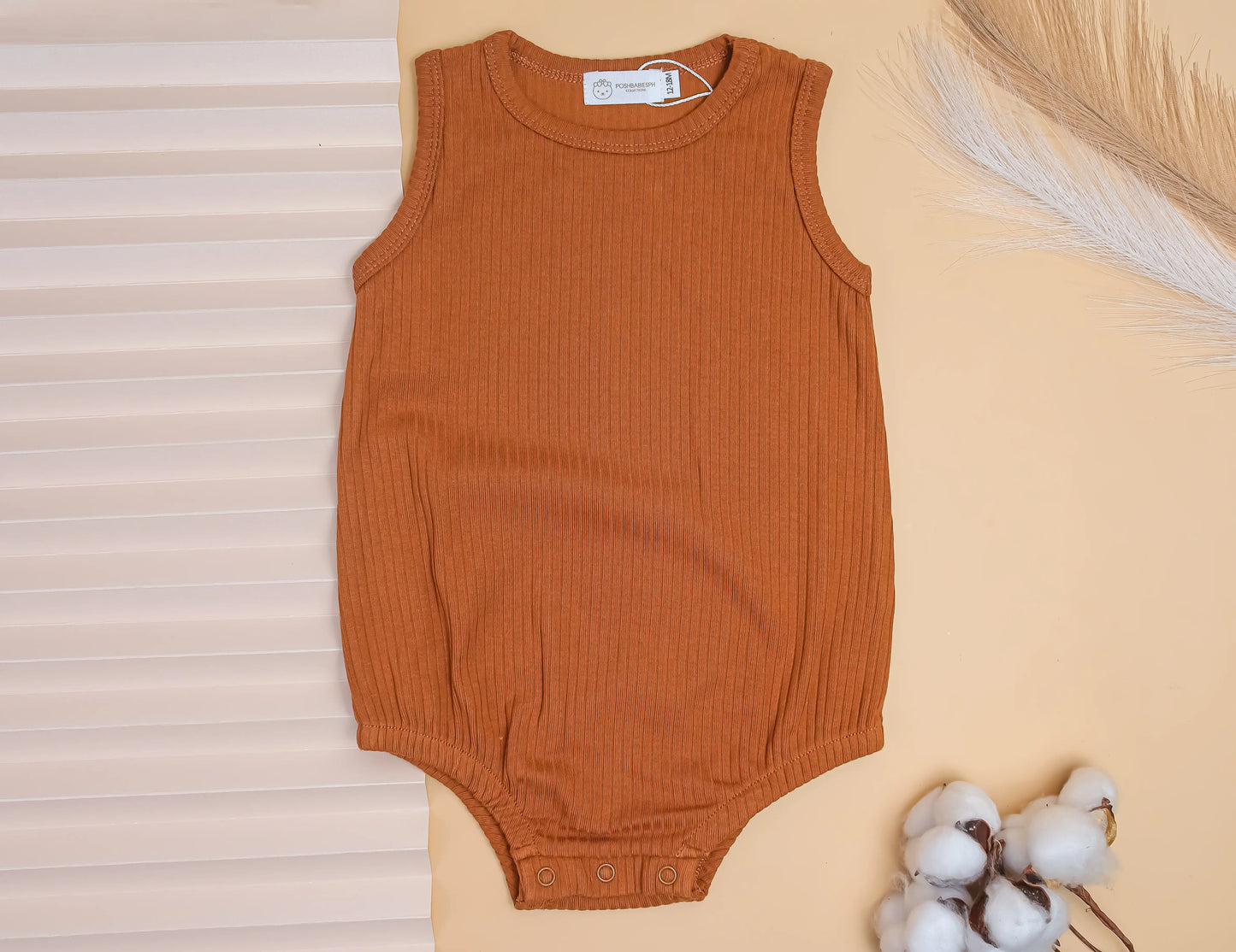 Organic Cotton Sleeveless / Sando Onesies Bodysuit