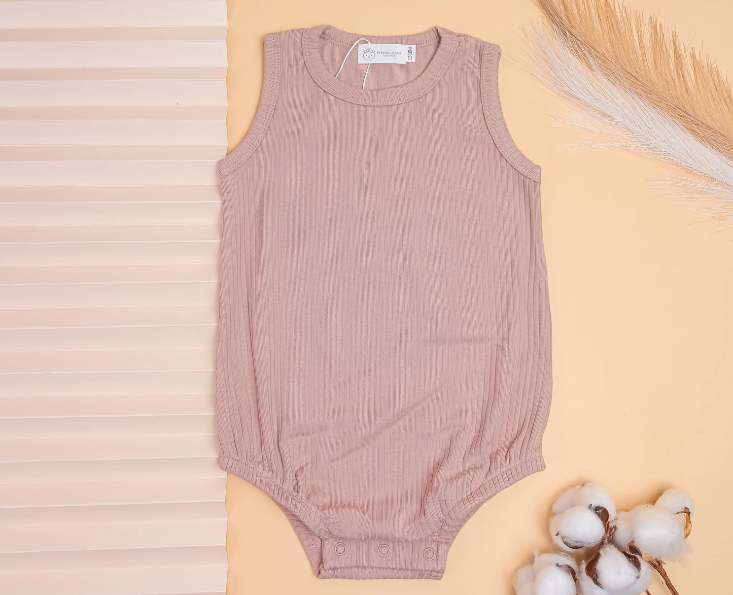 Organic Cotton Sleeveless / Sando Onesies Bodysuit