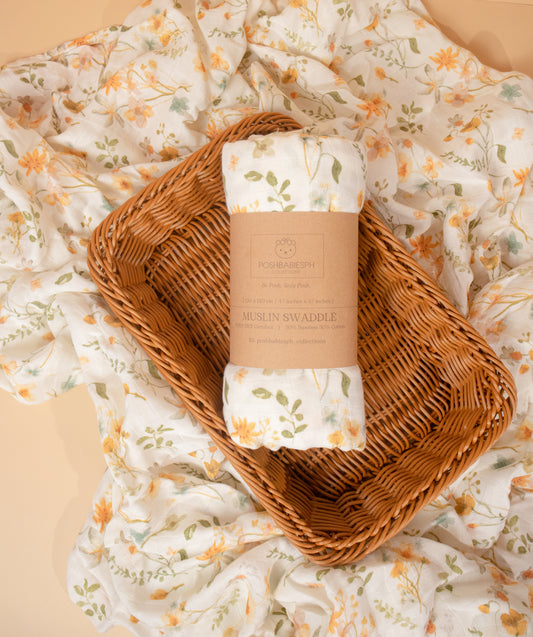 Premium Bamboo Muslin Swaddle