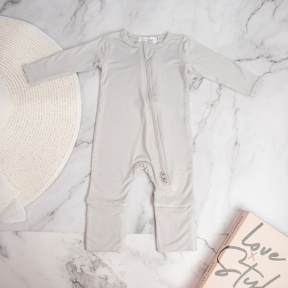 Bamboo Sleepsuit with Foldable Footies and Mittens