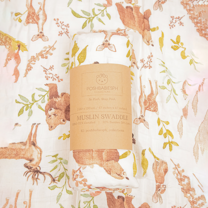 Premium Bamboo Muslin Swaddle