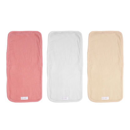 3-Piece 2 Way Burp Cloth Set