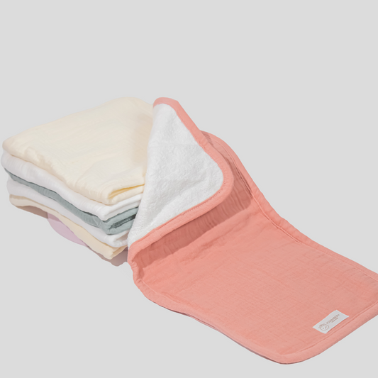 3-Piece 2 Way Burp Cloth Set