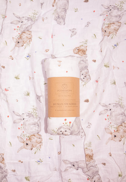 Premium Bamboo Muslin Swaddle