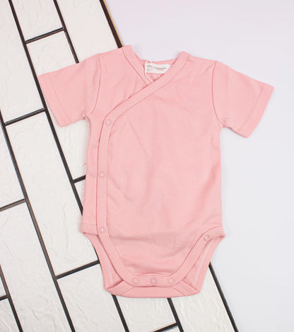 Organic Cotton Kimono Onesies Bodysuit - Short Sleeves