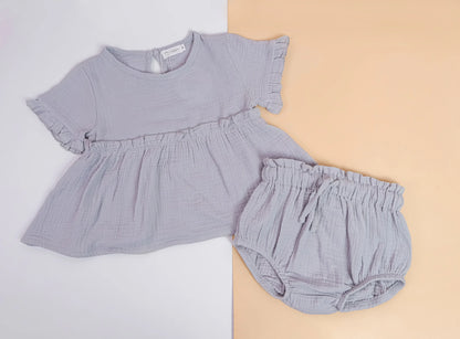 Organic Cotton Muslin Top & Shorts Set