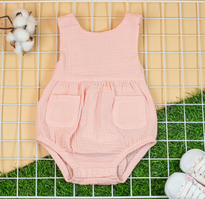 Organic Cotton Muslin Romper for Girls