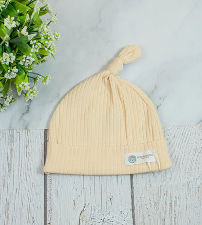 Organic Cotton Ribbed Bonnet