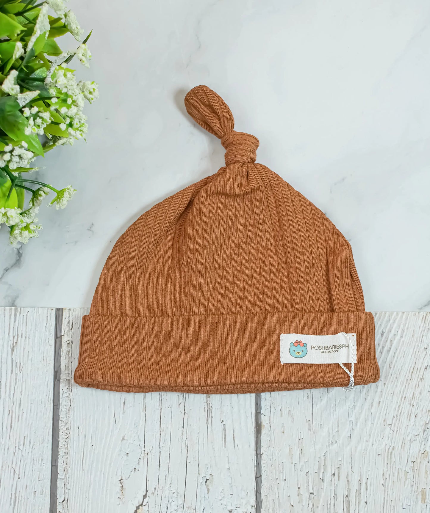 Organic Cotton Ribbed Bonnet