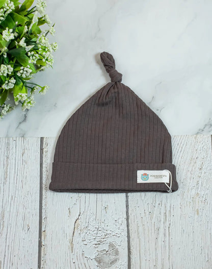 Organic Cotton Ribbed Bonnet