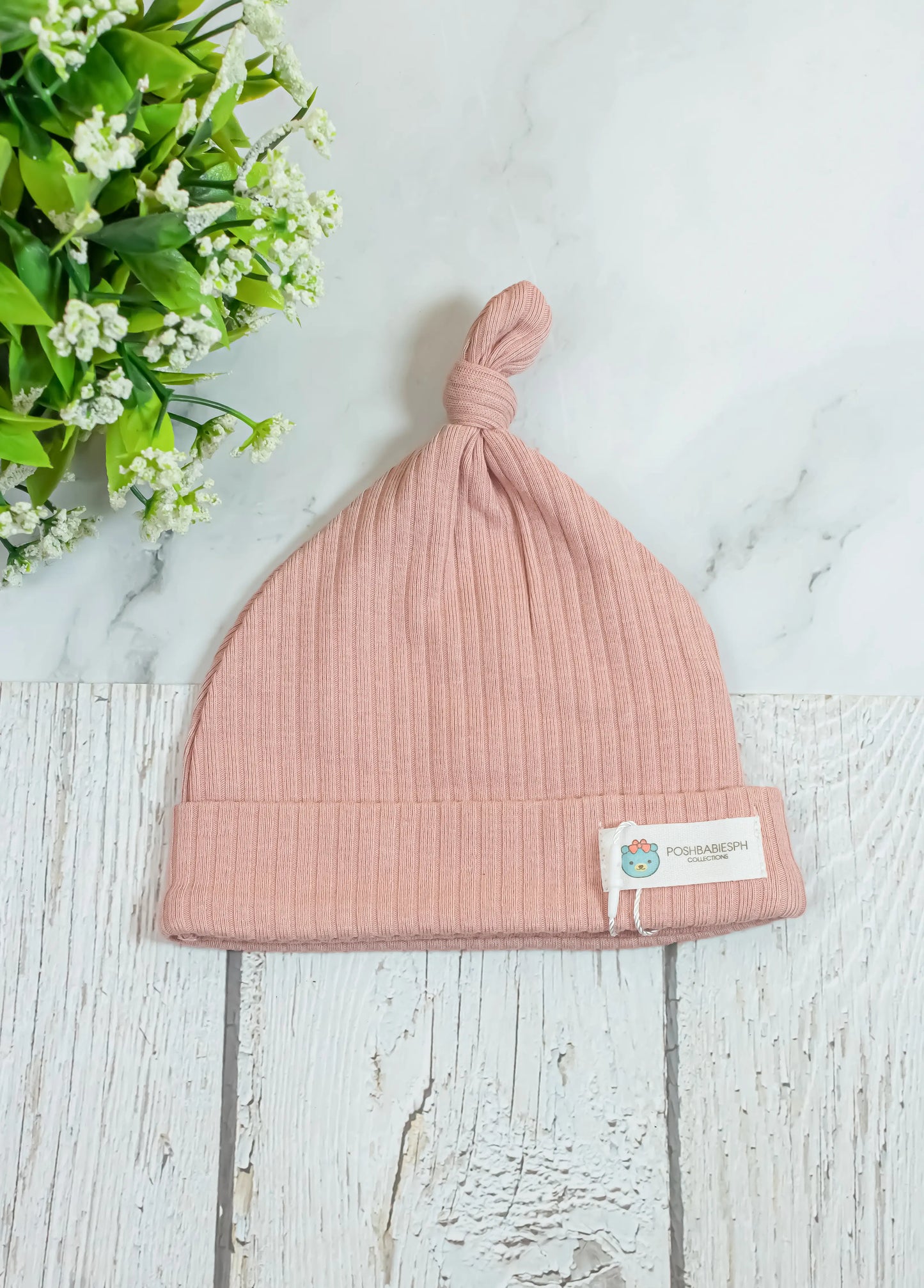 Organic Cotton Ribbed Bonnet