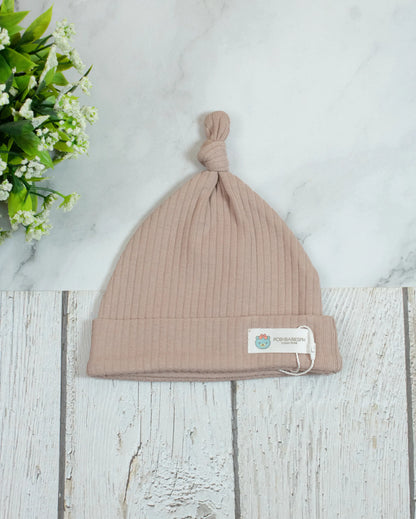 Organic Cotton Ribbed Bonnet