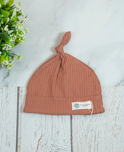 Organic Cotton Ribbed Bonnet