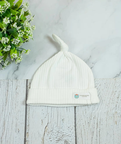 Organic Cotton Ribbed Bonnet